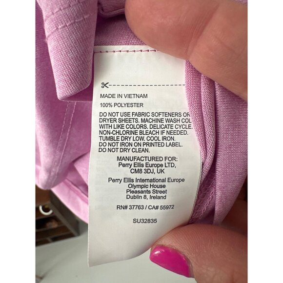 Callaway Womens Sleeveless Polo Shirt Sunset Pink Large Opti-Dri Moisture-Wickin - Picture 5 of 5